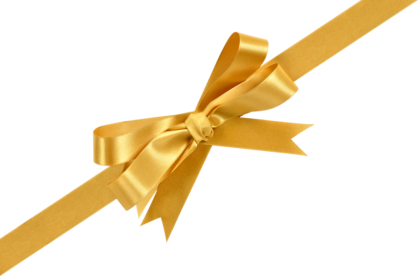 Gold Gift Bow